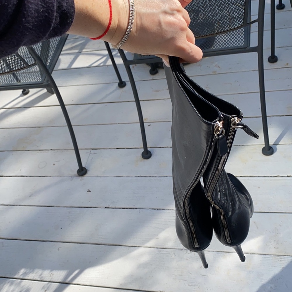 Charlotte Olympia knee high leather boots - Picture 4 of 4